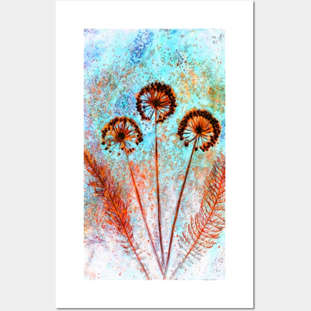 Botanical mixed media Wall Art by redwitchart